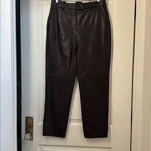 J. Crew Cropped Leather Pants